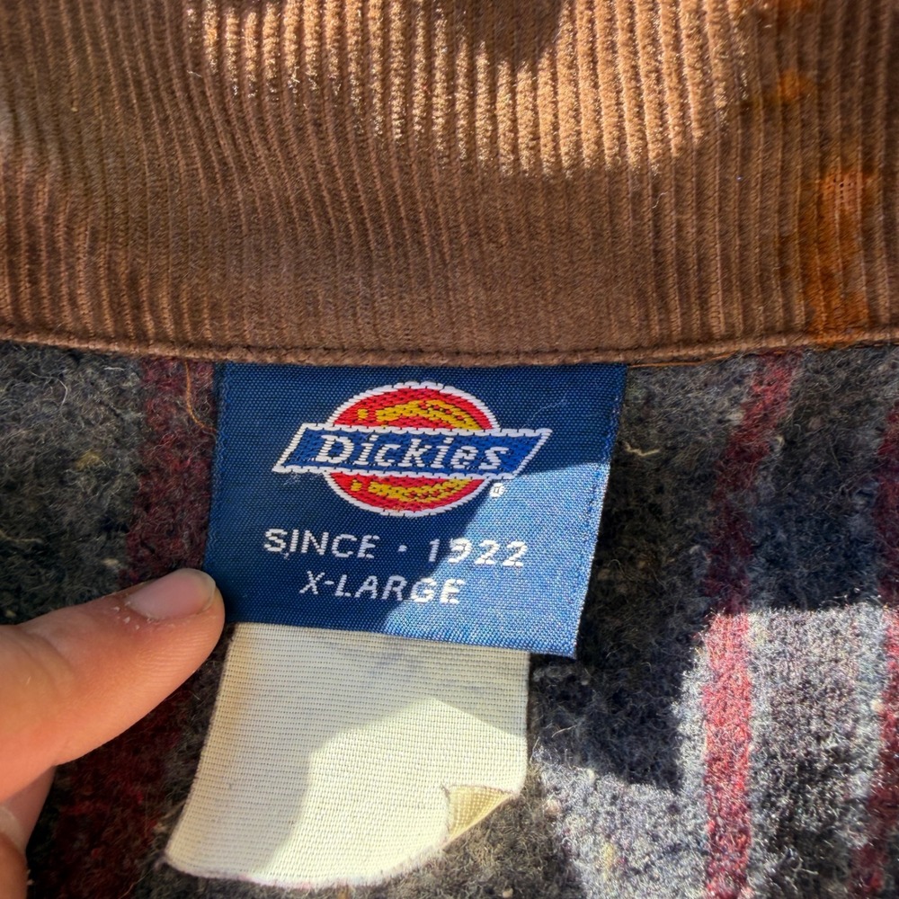 Dickies Vintage Duck Canvas Blanket Lined Detroit Work Jacket Tan XL Embroidered - Picture 2 of 8